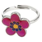 Anillo con forma de flor del  estado de ánimo