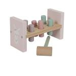 Banco de golpeo martillo color rosa Little Dutch