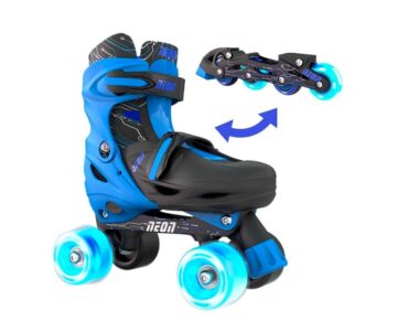 Patines Combo Neón Azul T.34-37 - Imagen 4