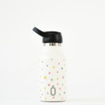 Botella térmica Confeti estrellas Runbott 350ml nata (Tapón sport)