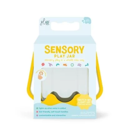 Jarra sensorial amarilla Glo Pals
