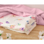 Set de 2 muselinas de bambú Flores