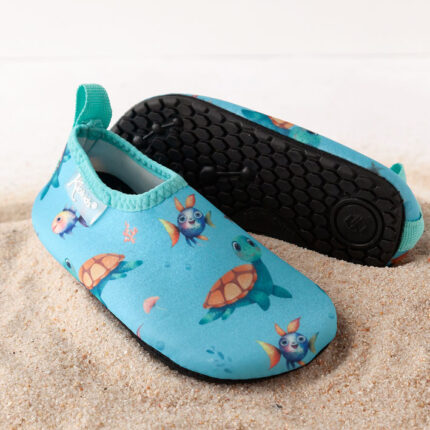 Escarpines tortugas azul