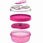 Caja Almuerzo con Tapa Refrigerante N'ice Cup Rosa - Imagen 3