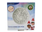 Plato de ceramica para pintar Elf on the shelf