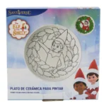 Plato de ceramica para pintar Elf on the shelf