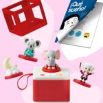 Cuentacuentos Faba Kit "Dulces mimos para dormir" Reproductor + 2 Personajes + Funda + Guía