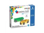 2 Bases de Vehículos Verde-amarillo Magna tiles