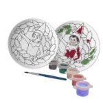Plato de ceramica para pintar Elf on the shelf - Imagen 2