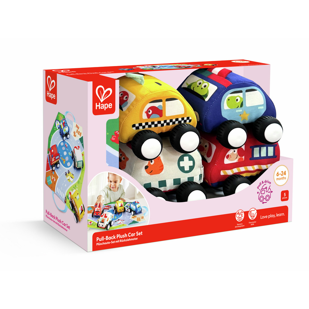 Set de Coches de Peluche Hape