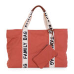 Bolso Childhome Family Bag Signature terracota