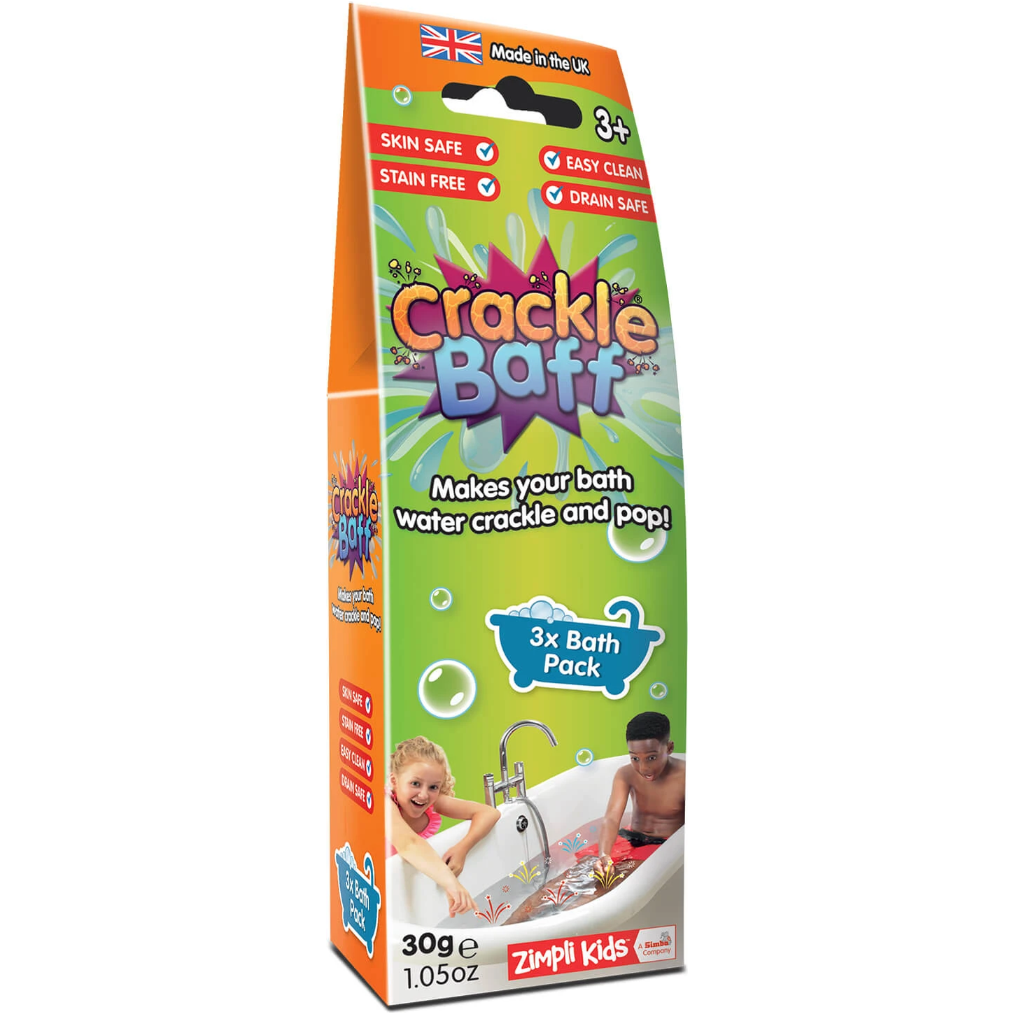 a1 Zimpli Polvo crujiente sensorial Crackle Baff - Imagen 1