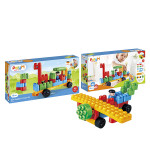 Juego de construccion vehiculos del zoo Cars PolyM