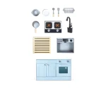 Cocinita Deluxe con fregadero con agua corriente de Hape - Imagen 3